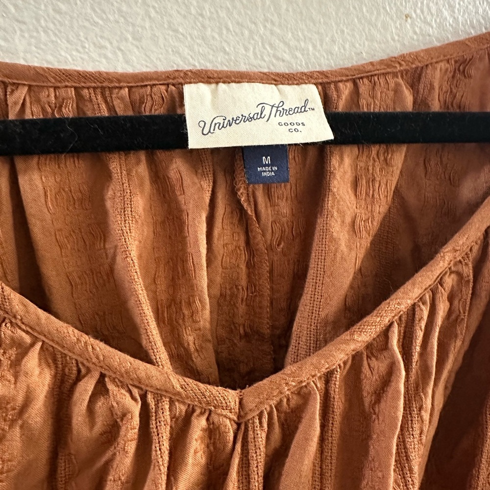 Universal Thread Rust Long Sleeve Blouse - Picture 5 of 5